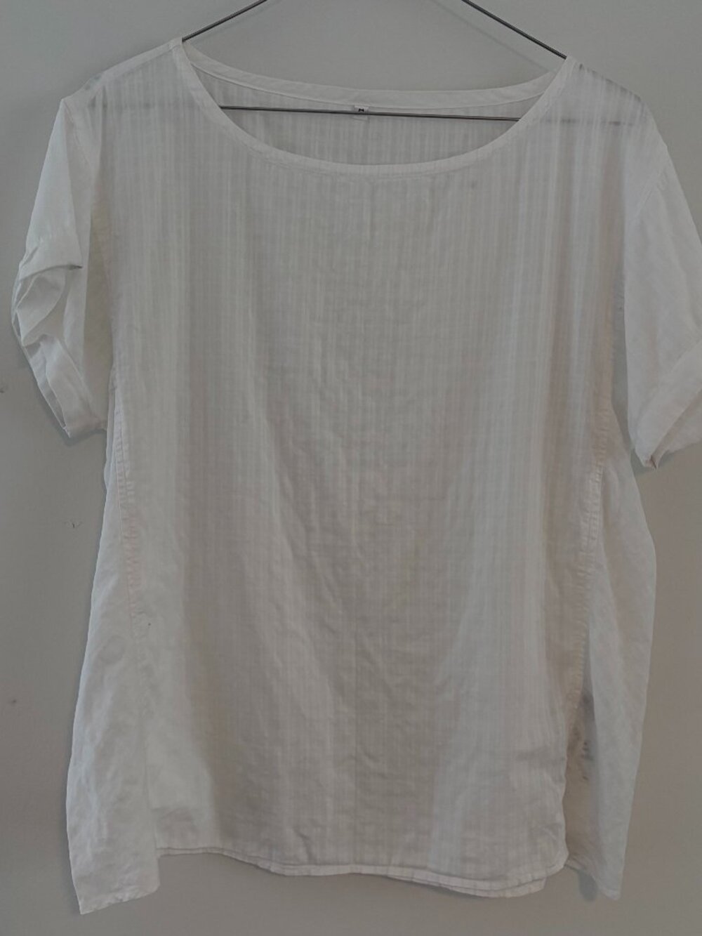Muji Cotton Short Sleeve Blouse